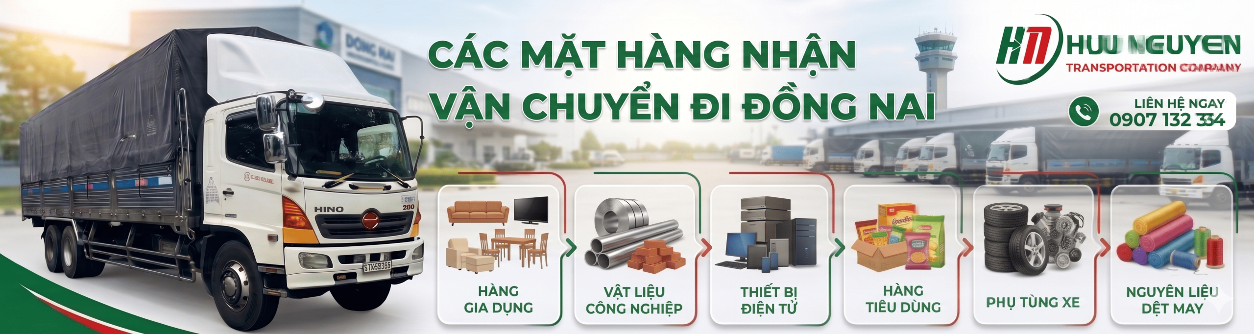 Dịch vụ thuê xe tải đi Đồng Nai nhận vận chuyển đa dạng hàng hóa