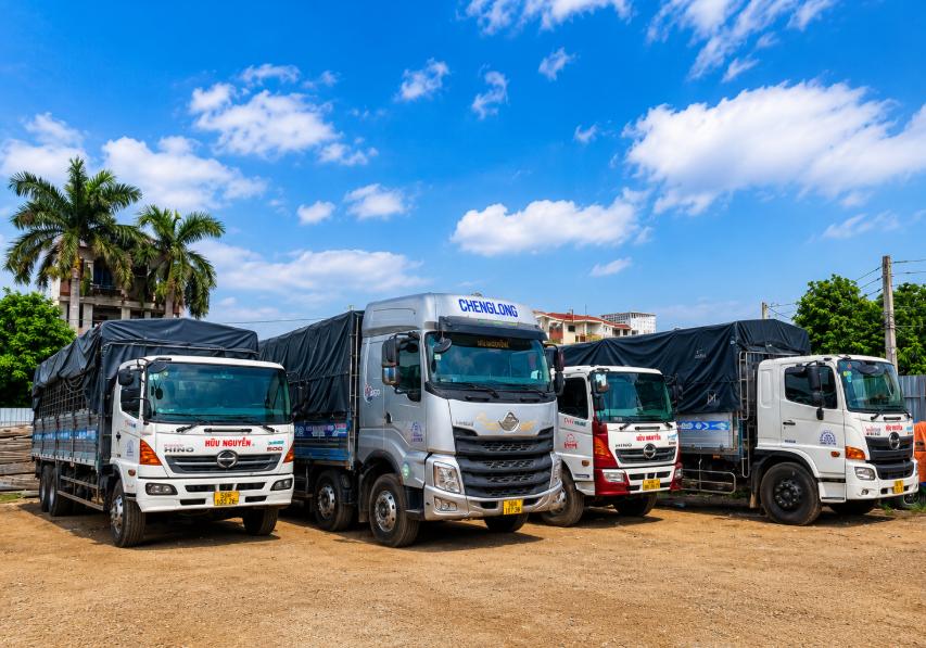 Đội xe tải đa dạng tải trọng