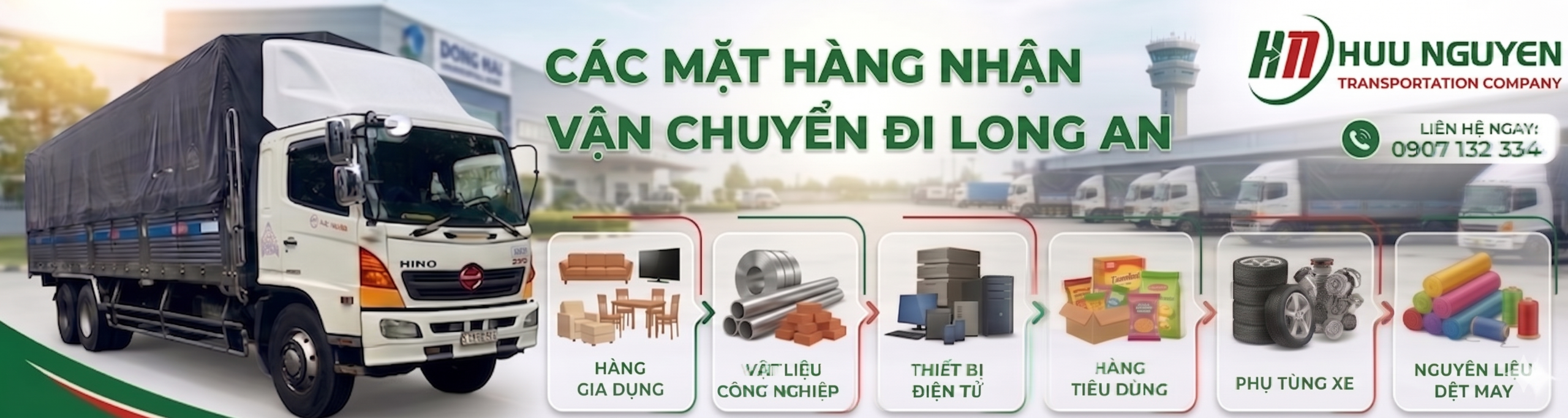 Chuyên nhận đa dạng hàng hóa nào đi Long An