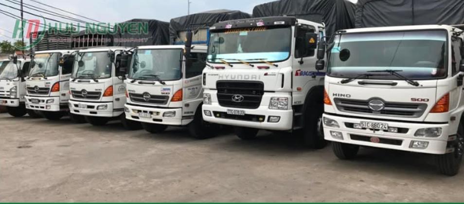 Vận Tải Hữu Nguyên cung cấp đa dạng các tải trọng xe