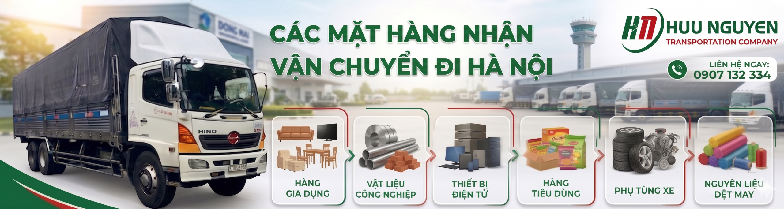 Các mặt hàng nhận vận chuyển đi Hà Nội