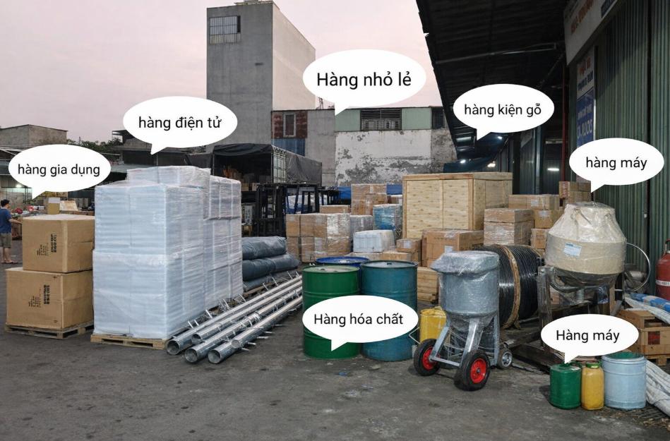 Hữu Nguyên vận chuyển hầu hết các loại mặt hàng