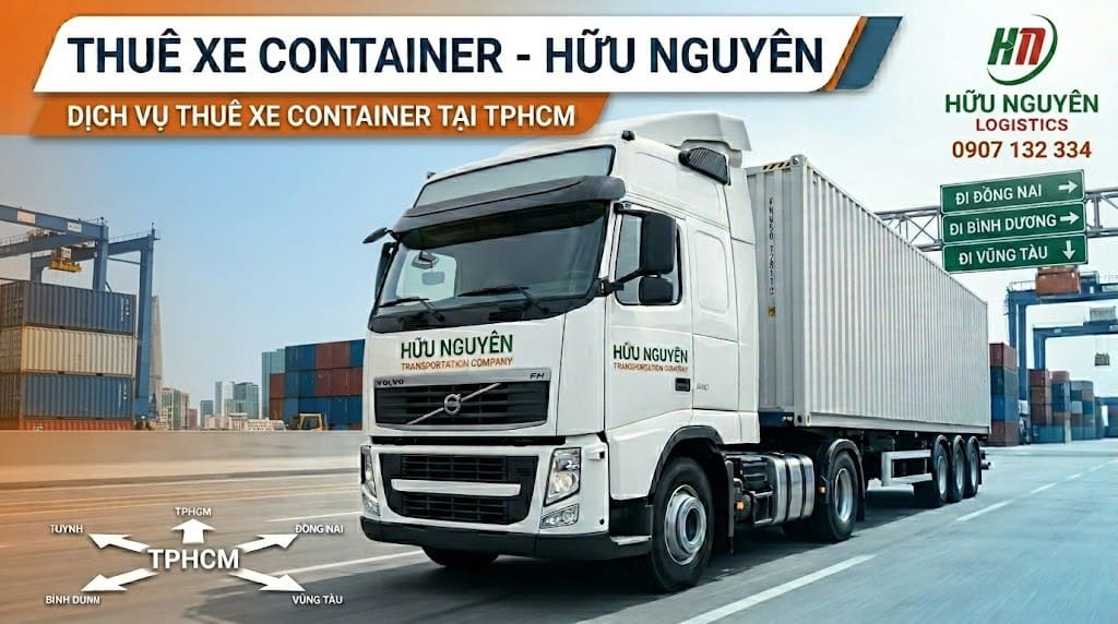 Khu vực và tỉnh thành phục vụ xe đầu kéo tại TPHCM