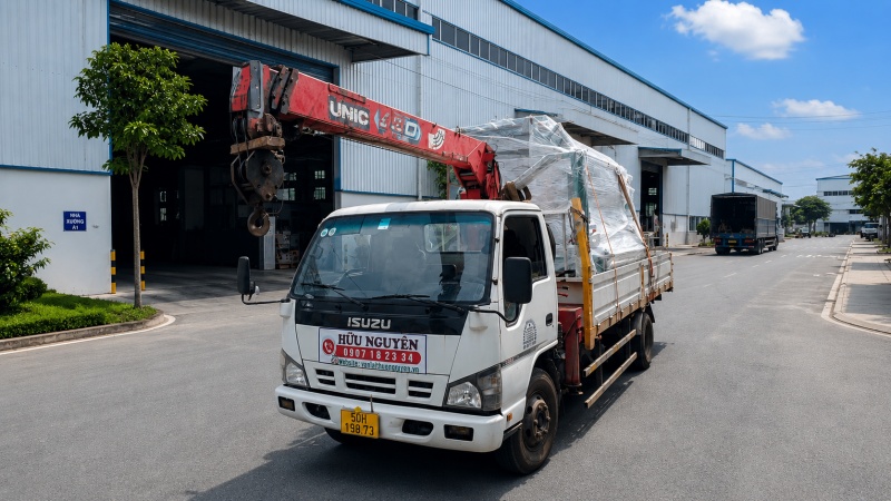 thuê xe cẩu đi Bình Thuận
