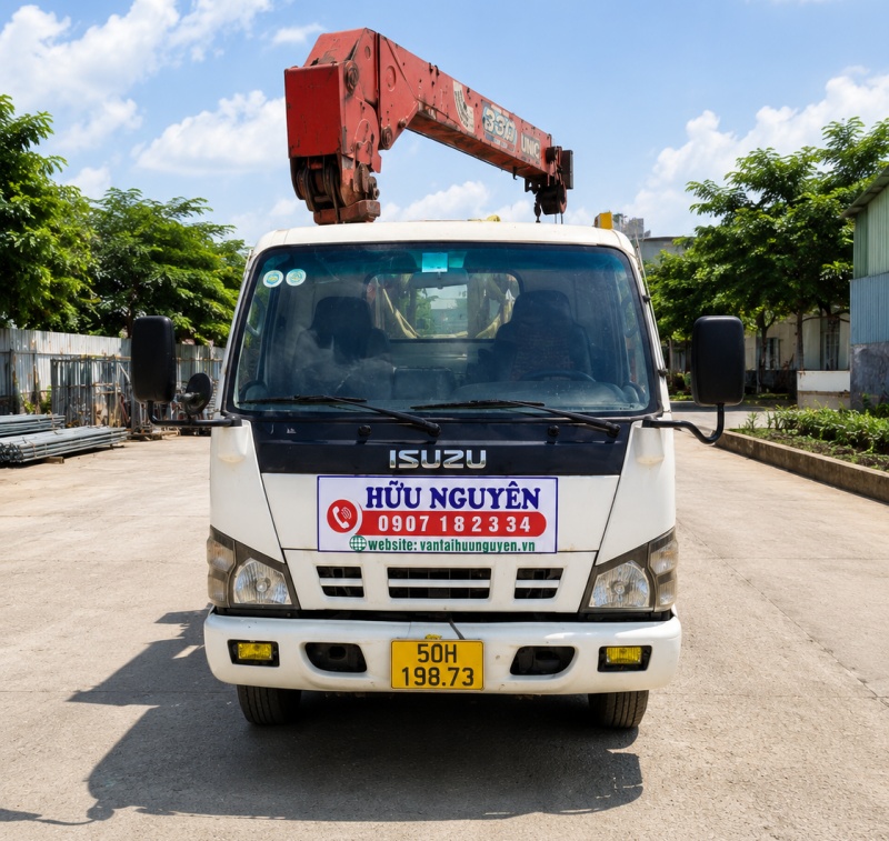 Các loại xe cẩu Vận tải Hữu Nguyên cho thuê