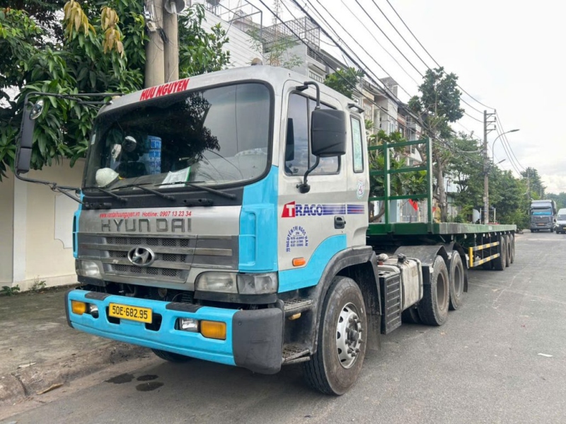 Các loại xe container đang khai thác tại Vận tải Hữu Nguyên